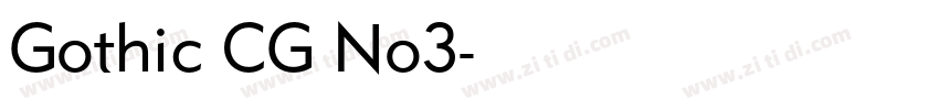 Gothic CG No3字体转换